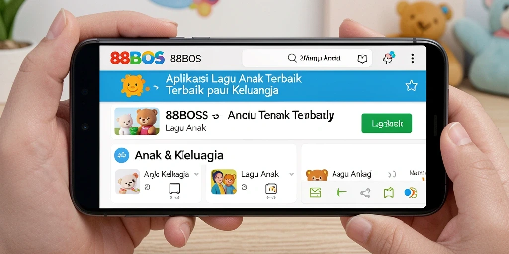Tampilan antarmuka aplikasi 88BOS yang ceria dan interaktif untuk anak-anak.
