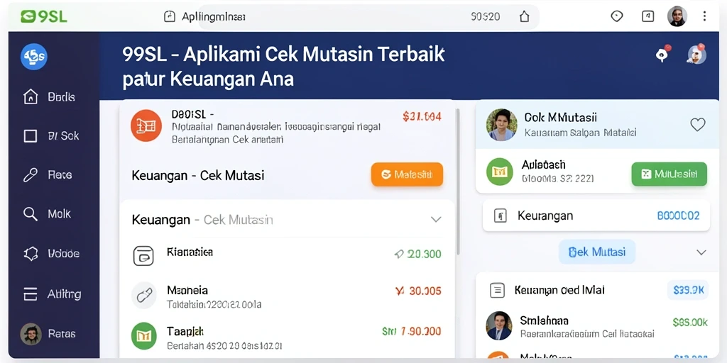 Tampilan antarmuka 99SL yang menunjukkan fungsi Cek Mutasi.