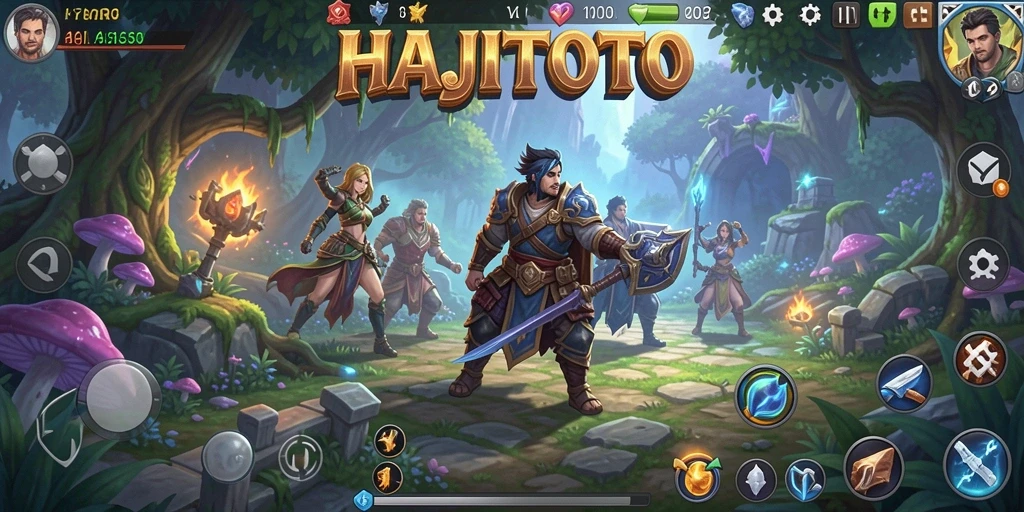 Screenshot antarmuka utama HAJITOTO yang menarik dan bersih.