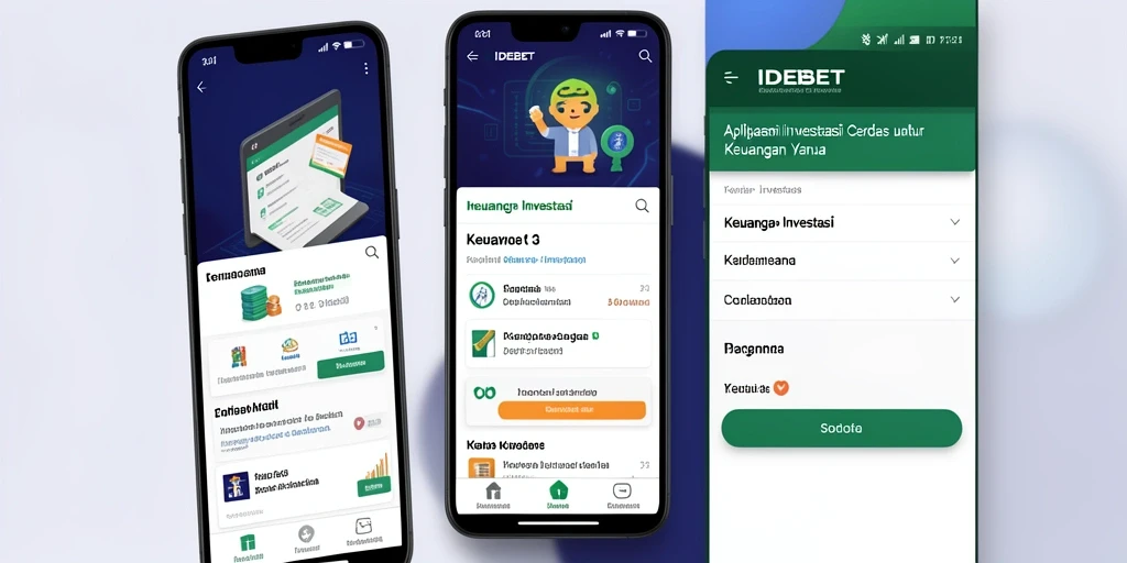 Screenshot antarmuka pengguna IDEBET yang menunjukkan fitur Investasi.