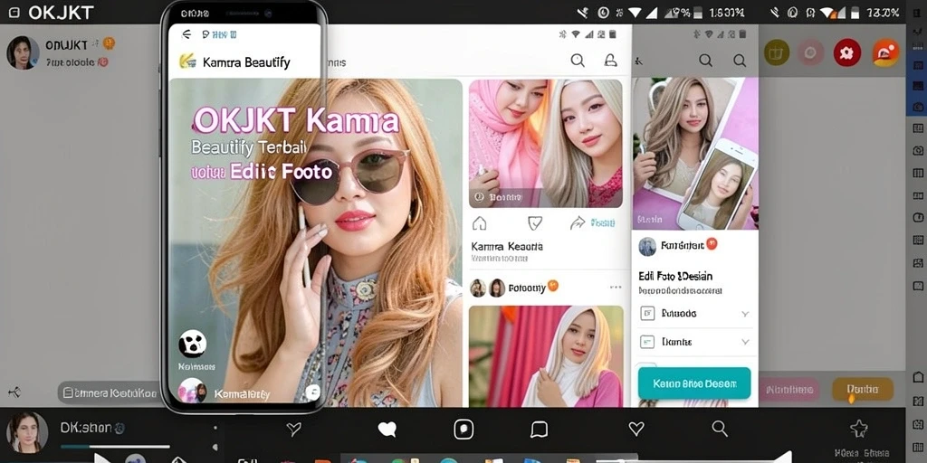 Tampilan antarmuka OKJKT yang menarik dan fungsional untuk edit foto.